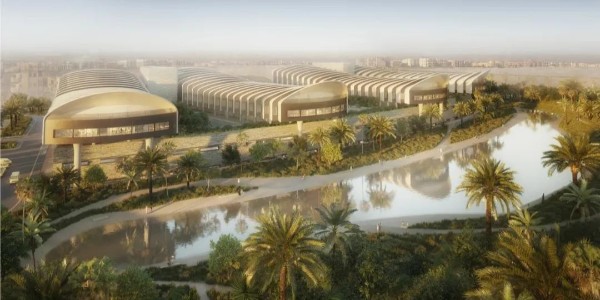 福斯特事務(wù)所新作‘開羅新全球心臟病醫(yī)院’，金字塔旁的‘綠洲’