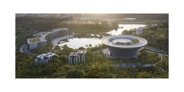 中國移動南方基地，形如一朵盛情綻放的荷花 / gmp