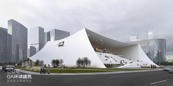 大舍事務所在建項目：溫州美術館，遠看像“天幕”，近看似“景框”