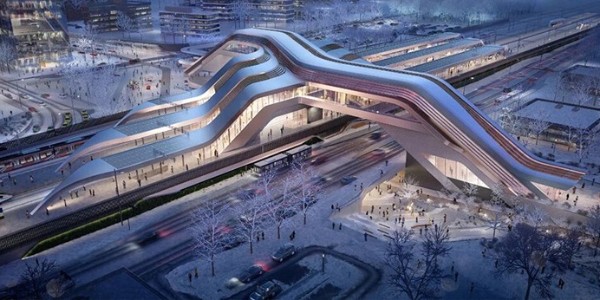 愛沙尼亞鐵路客運站開建，由扎哈事務(wù)所+Esplan合作設(shè)計