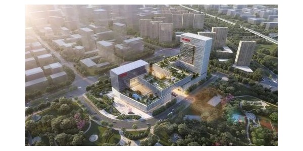 gmp新作 | 華夏銀行總部大廈，建筑呼應(yīng)Logo，呈C型雷紋布局形態(tài)